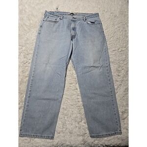 Levis 550 Jeans Men's 40x30 Blue Denim Medium‎ Wash Relaxed Fit Casual Faded